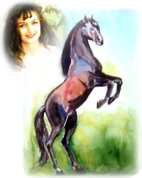 Elena  and portrait of a Stallion